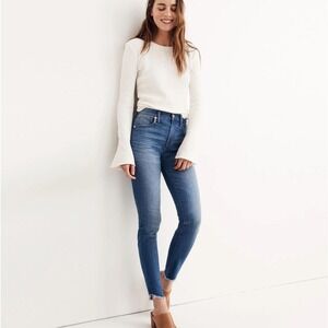 MADEWELL | 10" High-Rise Skinny‎ Jeans: Tulip-Hem Edition